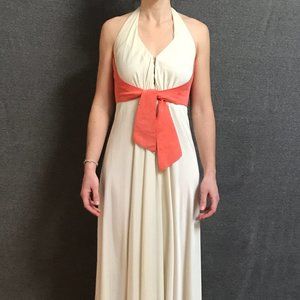 Vintage 70s Elegant Maxi Dress w/ Halter Neck | Shannon Rodgers Jerry Silverman